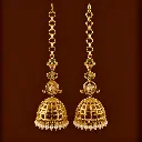 Gold Lattice Jhumka Earrings.webp