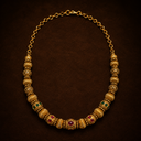 Round bead necklace
