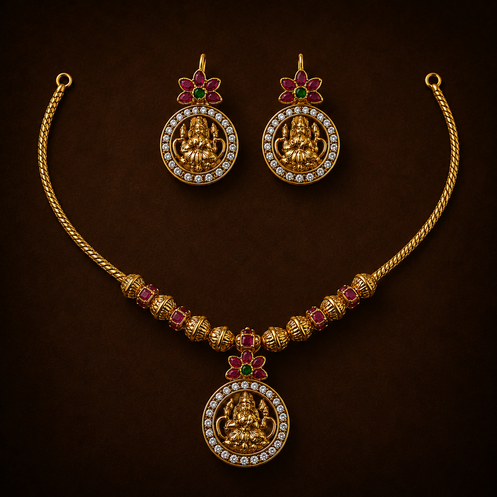Lakshmi pendant chain