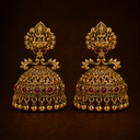 Regal Lakshmi Motif Jhumka