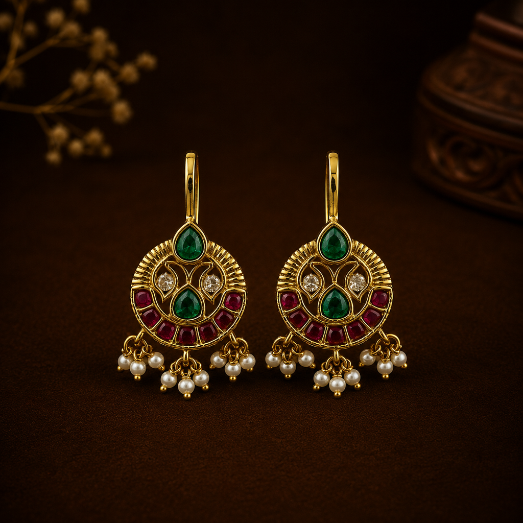 Antique Finish Bugadi Earring