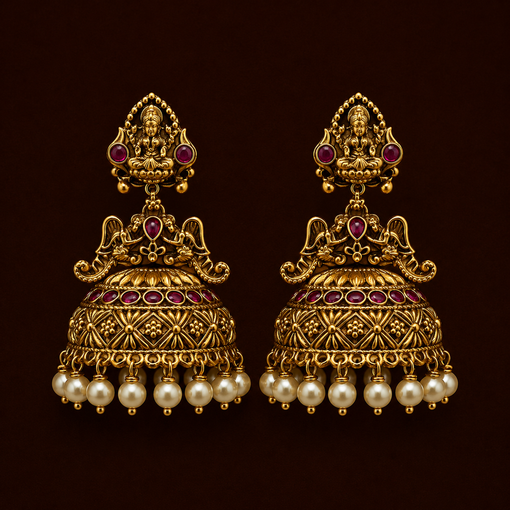 Lakshmi Antique Statement Earrings