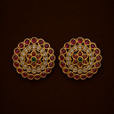 Ruby floral stud