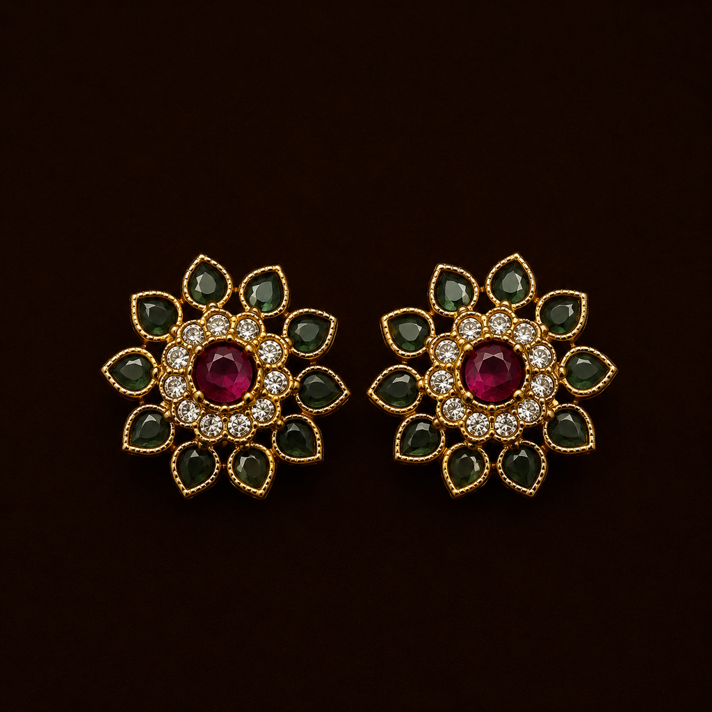 Floral bloom  studs