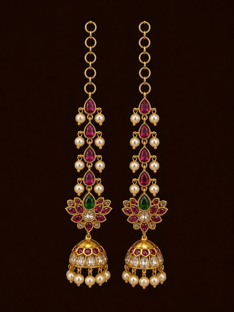 Classique lotus long earchain