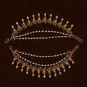 Leaf motif 3 layer earchain