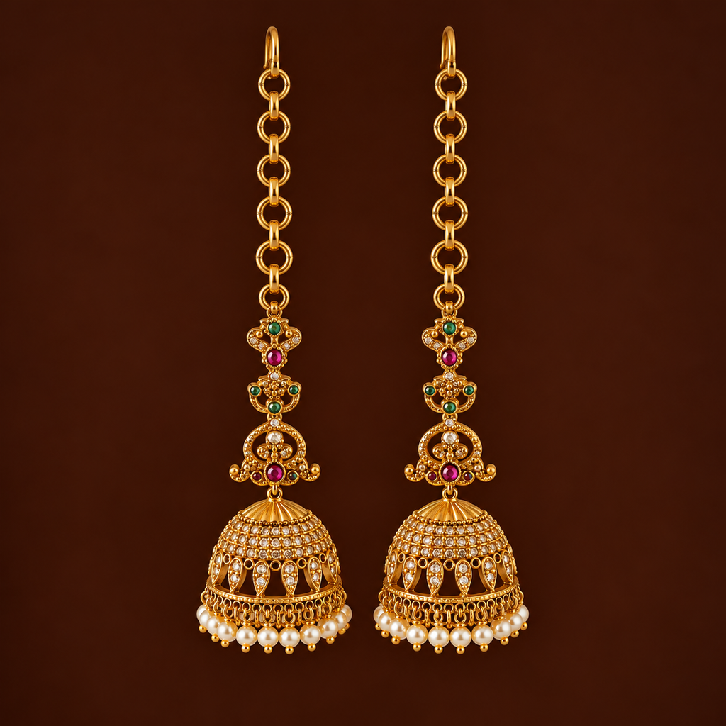 Long stone mati chain- BE07